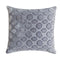 Fig Linens - Mod Fretwork Silver Gray Velvet Pillows by Kevin O’Brien Studio