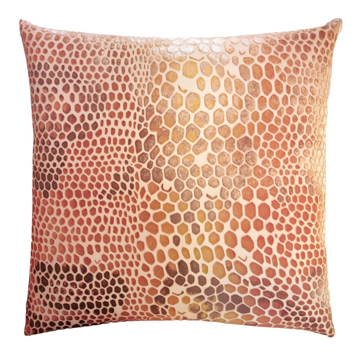 Sunstone Snakeskin Velvet Pillow by Kevin O'Brien Studio | Fig Linens