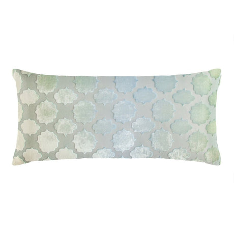 Fig Linens - Mod Fretwork Velvet Boudoir Pillows by Kevin O’Brien Studio