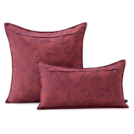 Fig Linens - Symphonie Baroque Maroon Pillows by Le Jacquard Français