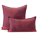 Symphonie Baroque Maroon Pillows by Le Jacquard Français | Fig Linens