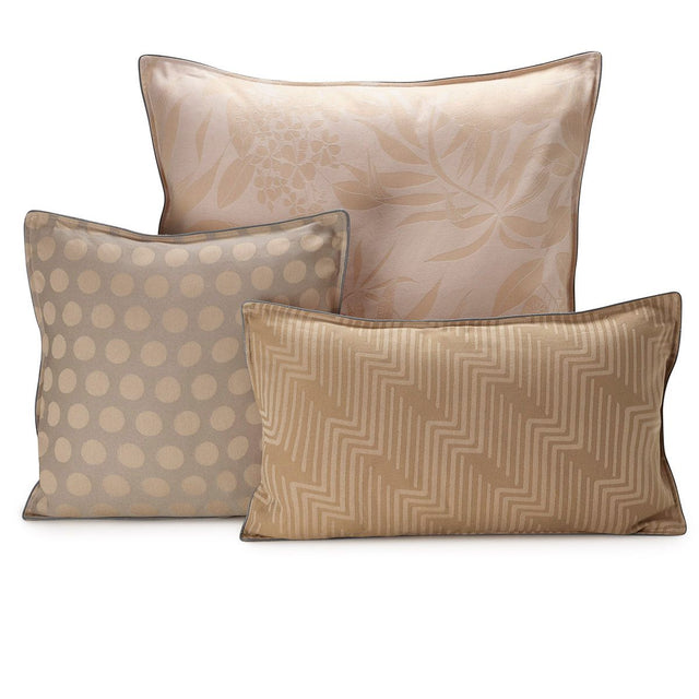 Fig Linens  - Nature Urbaine Beige Outdoor Pillows by Le Jacquard Français