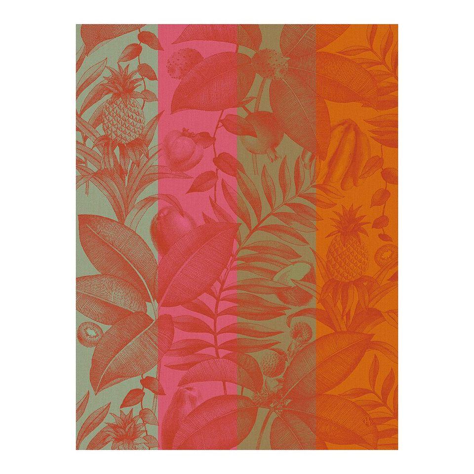 Fig Linens  - Fruits Exotiques Orange Tea Towels by Le Jacquard Français