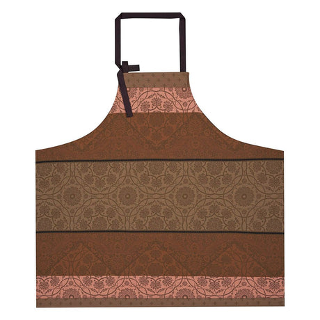 Fig Linens - Tsar Brown Patterned Apron by Le Jacquard Français 