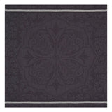 Fig Linens - Armoiries Black Linen Napkin by Le Jacquard Français