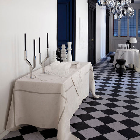 Armoiries Off White Table Linens by Le Jacquard Français | Fig Linens