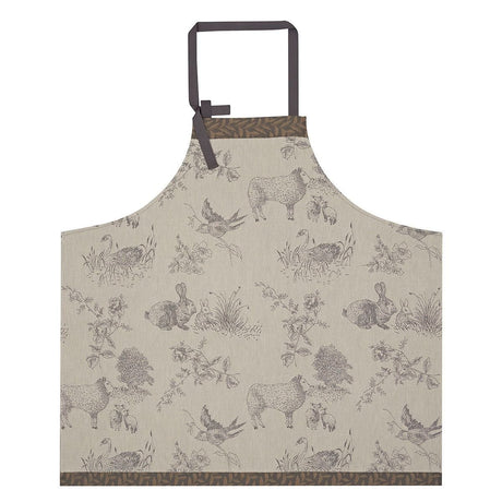 Josephine Grey Toile Apron by Le Jacquard Français | Fig Linens