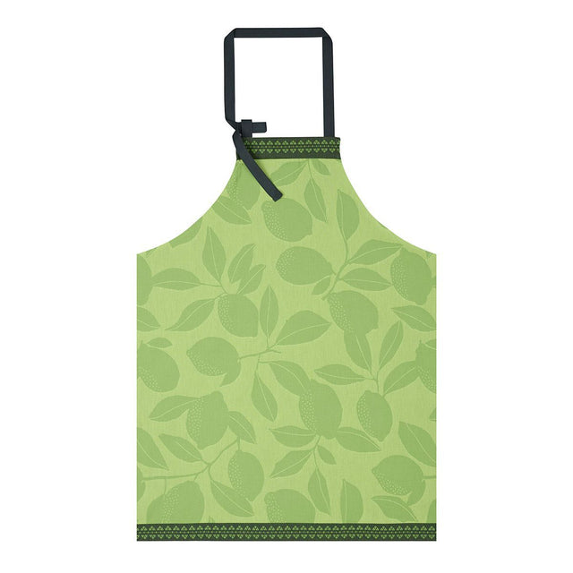 Sous Les Citronniers Green Apron by Le Jacquard Français