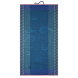 Fig Linens - Baignade à Socoa Blue Beach Towel by Le Jacquard Français