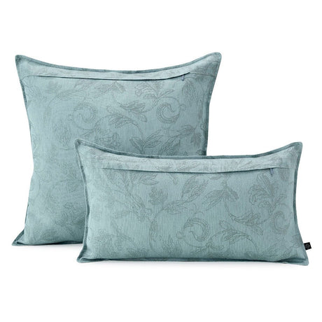 Fig Linens - Symphonie Baroque Smoke Pillows by Le Jacquard Français - Back