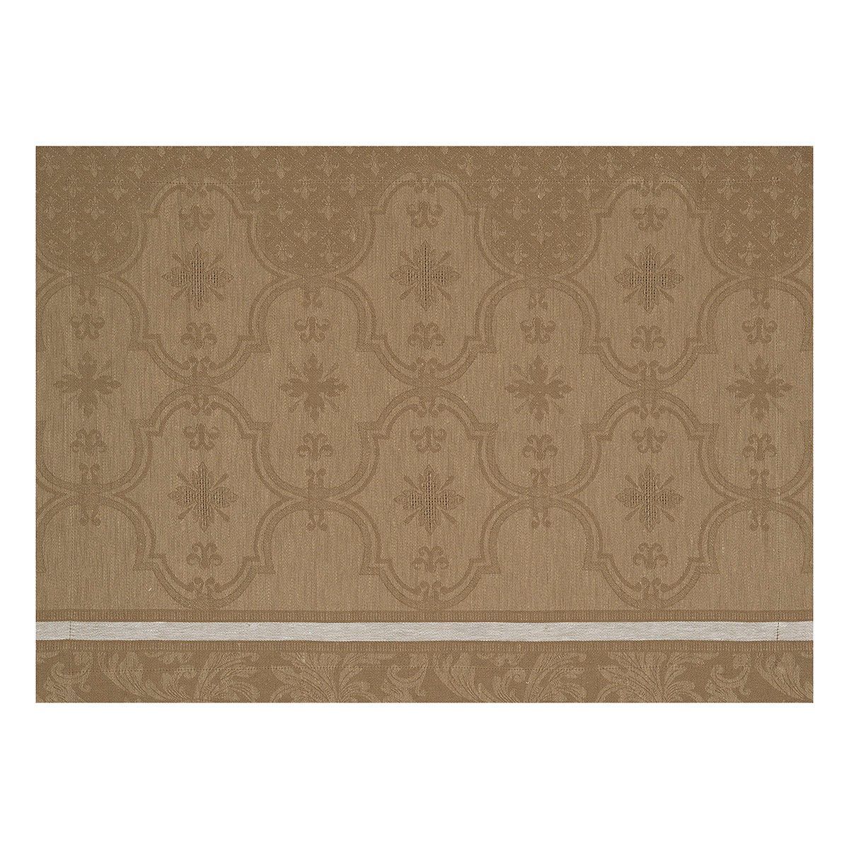 Fig Linens - Armoiries Brown Linen Placemat by Le Jacquard Français