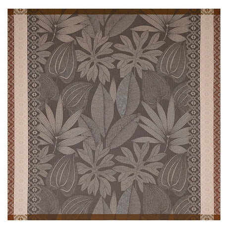 Fig Linens - Nature Sauvage Grey Table Linens by Le Jacquard Français - Small Square Tablecloth