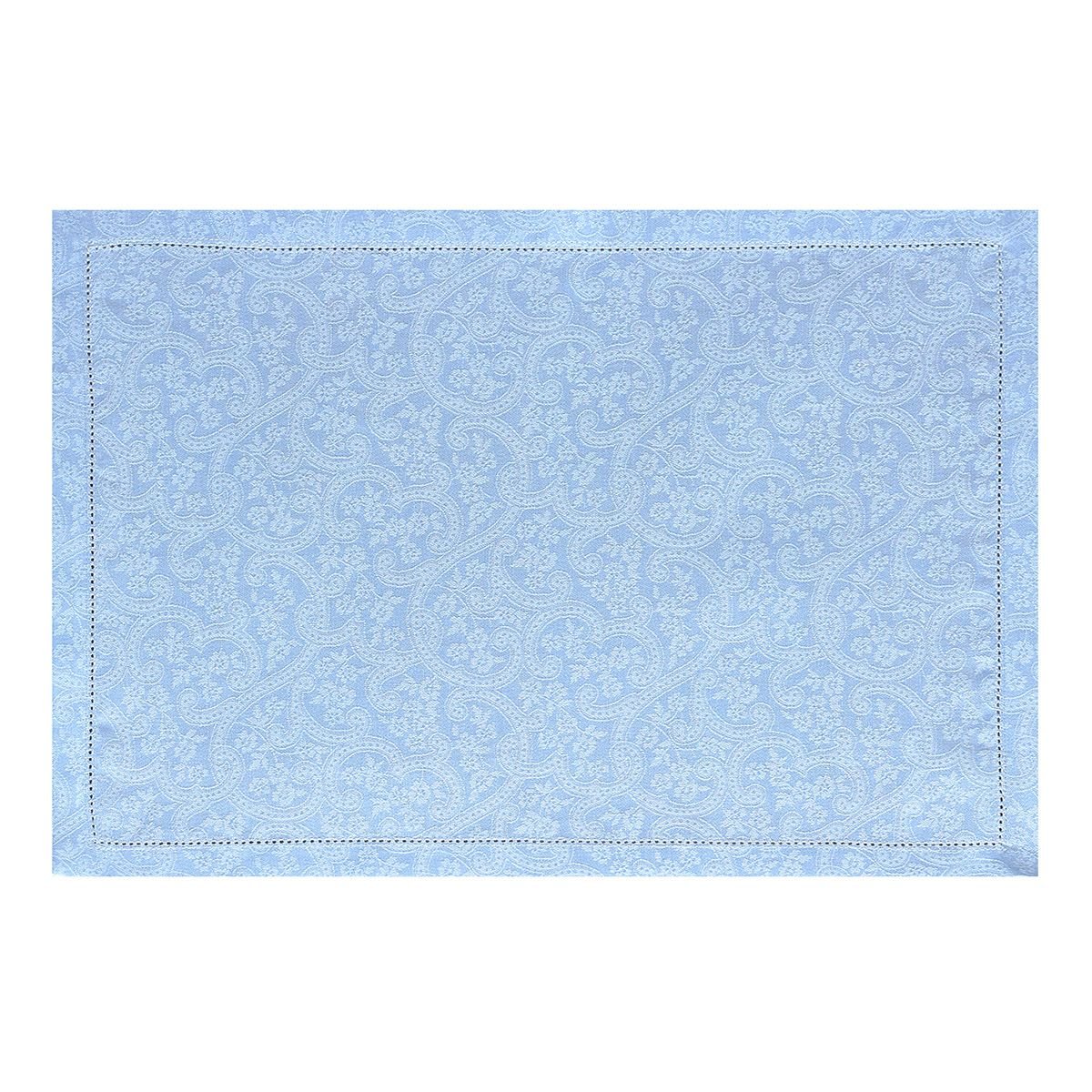 Portofino Fiori Blue Placemats by Le Jacquard Français