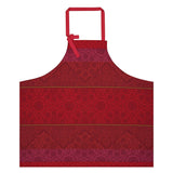 Fig Linens - Tsar Red Apron with Adjustable Ties by Le Jacquard Français 