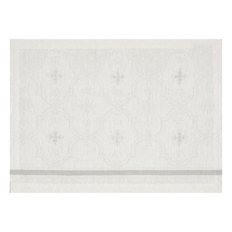 Fig Linens - Armoiries Off White Linen Placemat by Le Jacquard Français 