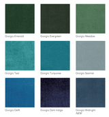 Fig Linens - Giorgio Velvet Shams & Pillows by Legacy Home - Colors - Green/ Blue