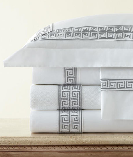 Alexia Embroidered Percale Bedding by Legacy Home | Fig Linens