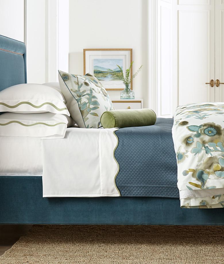 Open Spaces Beige & Teal Floral Bedding by Legacy Home | Fig Linens