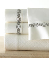 Fig Linens - Tuscany Embroidered percale Bedding by Legacy Home 