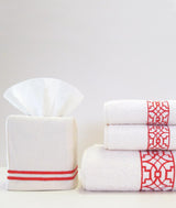 Fig Linens - Duet Fabric Tissue Box Covers by Legacy Home