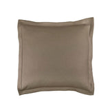 Fig Linens - Gigi Taupe Matelassé Euro Pillow by Lili Alessandra 