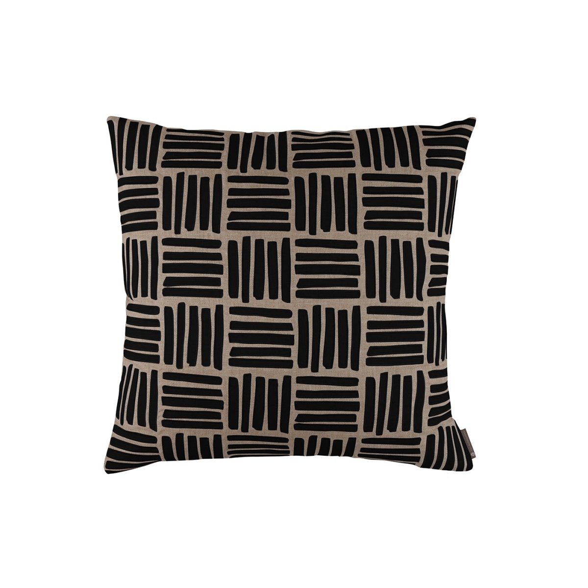 Aspen Dark Sand & Black Pillow by Lili Alessandra | Fig Linens