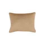 Fig Linen - Valentina Marigold Quilted Standard Pillow by Lili Alessandra