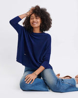 Catalina Deepwater Dark Blue Sweater by Mer Sea | Fig Linens