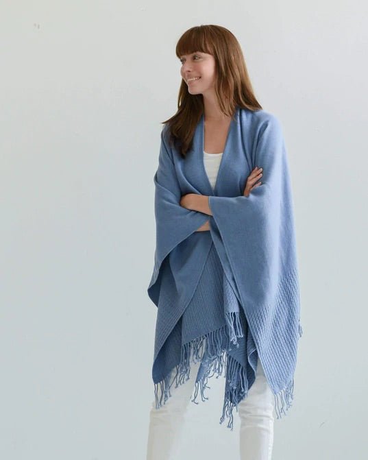 Classic Atlantic Blue Wrap by Mer Sea | Fig Linens