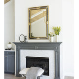 Fig Linens - Burnished Brass & Black Wall Mirror by Celerie Kemble - Mirror Home - Lifestyle