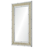 Fig Linens - Mirror Home Antiqued Mirror Framed Mirror with Gold Inlay by Suzanne Kasler - Side