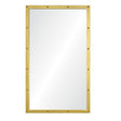 Tall Burnished Brass Wall Mirror by Suzanne Kasler | Fig Linens