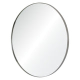 Round Stainless Steel Wall Mirror by Mirror Home