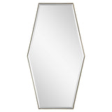 Mirror Image Home - Large Burnished Brass Hexagon Mirror | Fig Linens