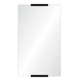 Rectangular Wall Mirror with Black Nickel Details | Fig Linens