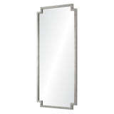 Fig Linens - Mirror Image Home - Antiqued Silver Wall Mirror - Side