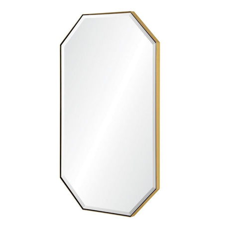 Mirror Image Home - Burnished Brass Octagon Wall Mirror | Fig Linens