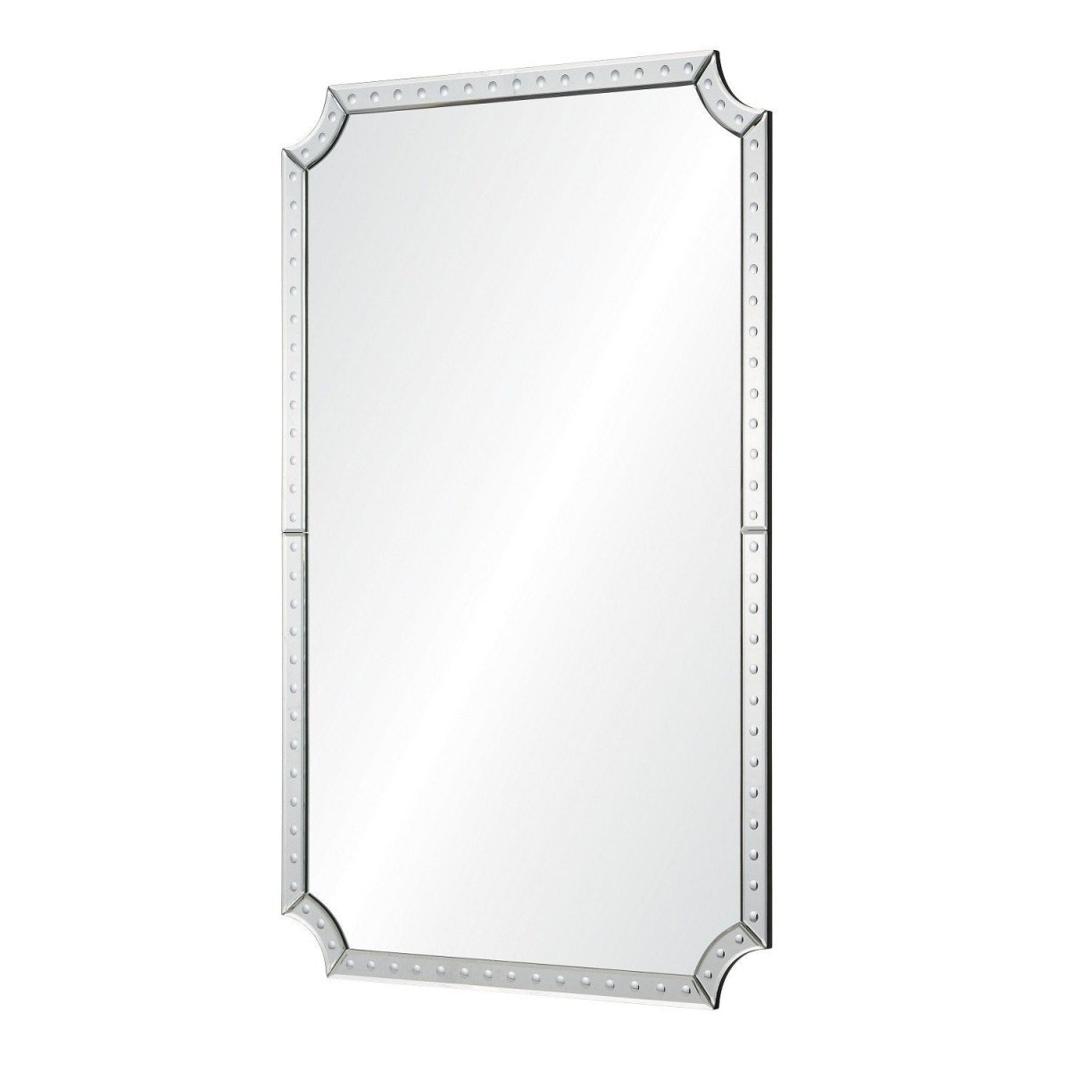 Fig Linens - Mirror Framed Wall Mirror with Convex Detail - Side