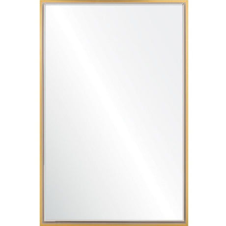 Mirror Image Home -  White & Gold Floated Panel Wall Mirror | Fig Linens