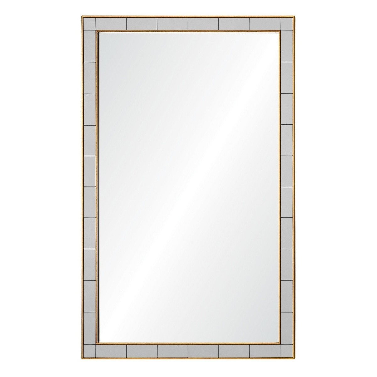 Mirror Image Home - Cedric Gold Speckle & Grey Mirror by Bunny Williams | Fig Linens 