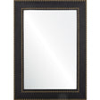 Fig Linens - Mirror Image Home - Leopold Navy Leather & Brass Mirror by Bunny Williams 