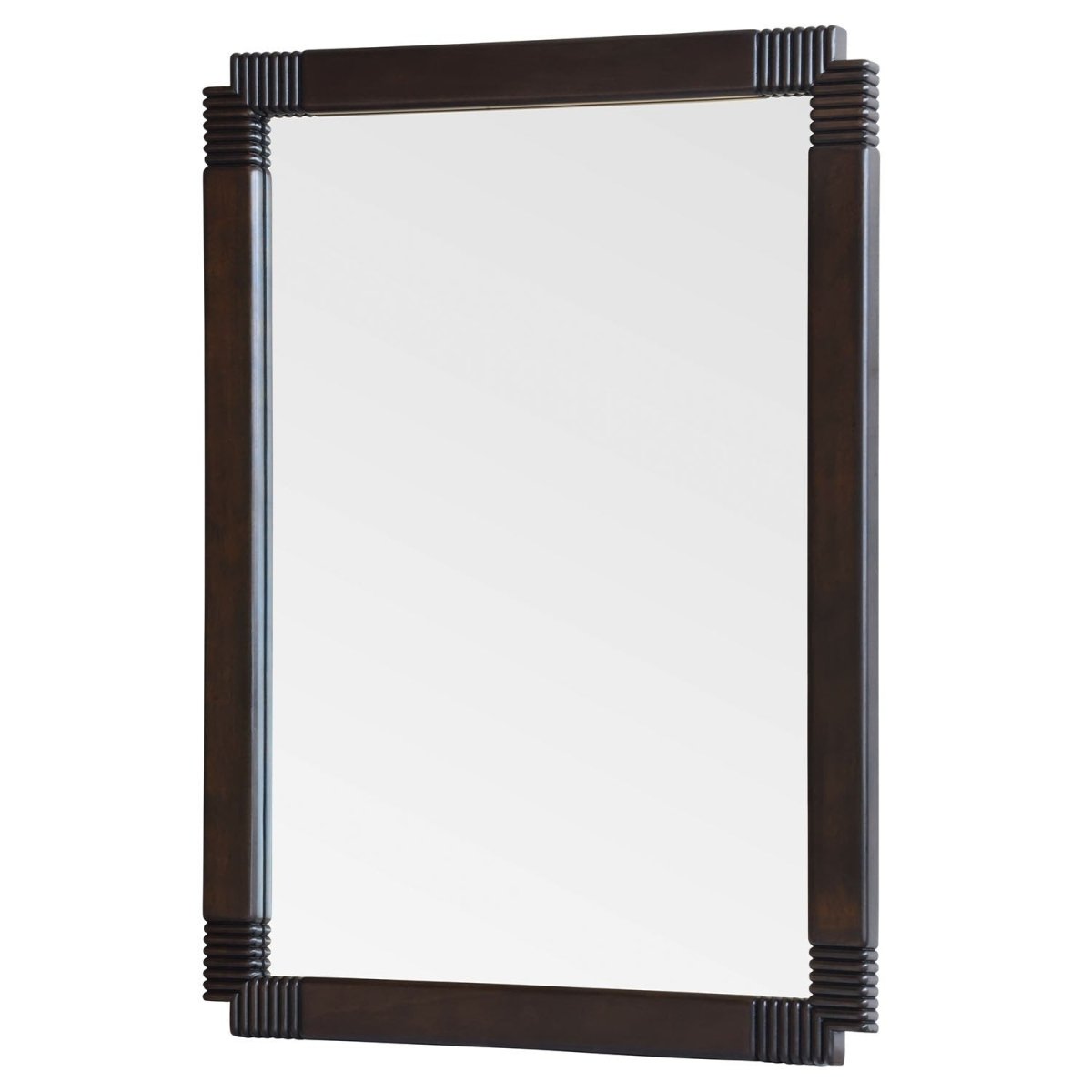 Fig Linens - Mirror Image Home - Capo Toasted Mahogany Wall Mirror by Jamie Drake - Side