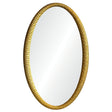 Mirror Image Home - Martele Gold Oval Mirror by Jamie Drake | Fig Linens