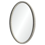 Mirror Image Home - Martele Silver Oval Mirror by Jamie Drake | Fig Linens