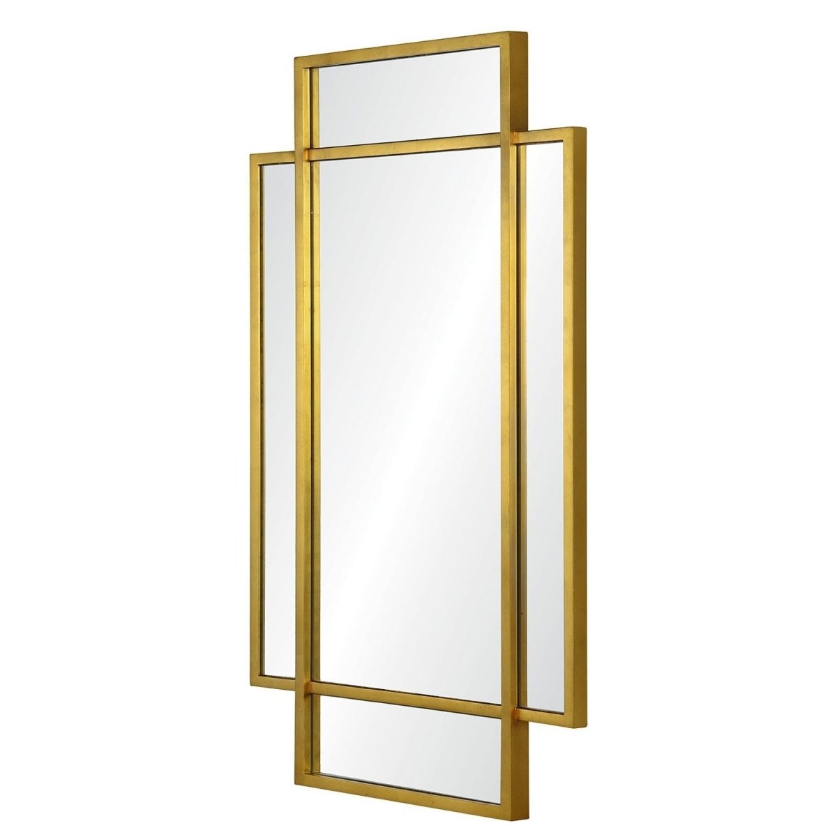 Mirror Image Home Shift Gold Wall Mirror by Jamie Drake | Fig Linens - Side