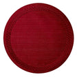 August Red Round Placemats by Mode Living | Fig Linens