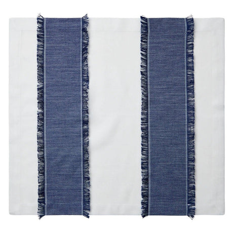 Avalon White and Blue Napkins by Mode Living | Fig Linens