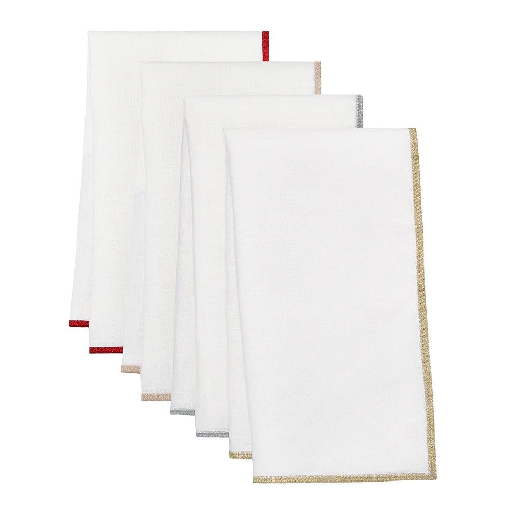 Bel Air Metallic Dinner Napkins by Mode Living | Fig Linens