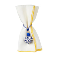 Thumbnail for Yellow Bel Air Dinner Napkins by Mode Living | Fig Linens