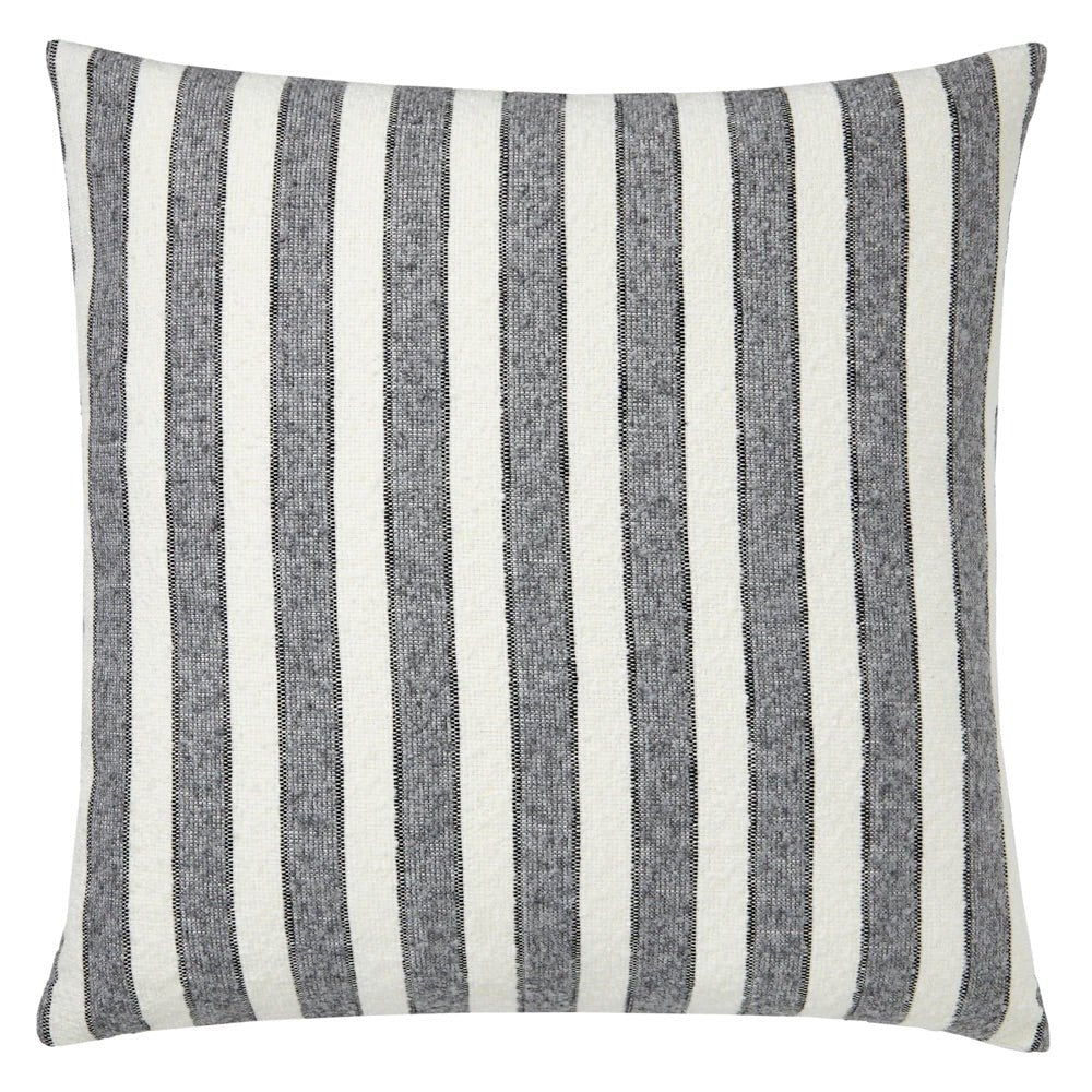 Chalet Gray Striped Pillow by Mode Living | Fig Linens